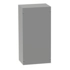 Screw-Cover Enclosure Type 1 no Knockouts, 18x18x4, Gray, Steel