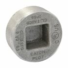 Eaton Crouse-Hinds series PLG conduit plug, Rigid/IMC, Steel, 3/4", Recessed