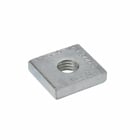 Eaton B-Line series square nut, Electro-plated zinc, Steel, Used with (2500) spot intsert , 5/8"-11 thread length, Insert square nut