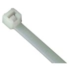 Cable Tie, Natural Polyamide (Nylon 6.6) for Temperatures up to 85 Degrees Celsius (185 F) for Indoor Applications, UL/EN/CSA62275 Type 2/21 Rated for AH-2 Plenum, Length of 104mm (4.1 Inches), Width of 2.4mm (0.1 Inches), Thickness of 1.1 mm (0.04 Inches), Tensile Strength Rating of 80 Newtons (18 Pounds), 100 per Pack