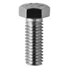 Hex Head Tap Bolt, Low Carbon Steel material, Zinc Plated Finish, 2 grade, 1-1/4 in. length, 3/8 in. diameter, Full thread, 9/16 in. head size
