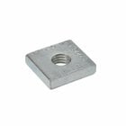 Eaton B-Line series square nut, Electro-plated zinc, Steel, Used with (2500) spot intsert , 1/2"-13 thread length, Insert square nut