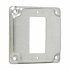 Eaton Crouse-Hinds series Square Surface Cover, 4", Raised surface, Steel, For one GFCI receptacle, 5.5 cubic inch capacity