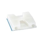 Two-Way Mounting Base, Natural Nylon 6.6 for Temperatures up to 66 Degrees Celsius (150 F), Length of 28.6mm (1.13 Inches), Width of 28.6mm (1.13 Inches), Self-Adhesive Mounting Method, 100 Pack