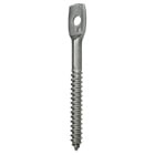 Flat Hanger Screw, Steel material, 1/4 x 3 in. Size, 3 in. length, Flat head type, Zinc Plated Finish