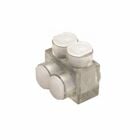 Aluminum Multiple Tap Connector, Clear Insulated, 2 Port, 1 Sided Entry, 14-4 AWG, Al/Cu Rated.