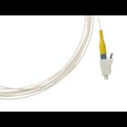 Leviton Pigtail Fiber Optic Cable Assembly, Singlemode 900 Micron Tight Buffer Cable, LC/UPC Connector, 3 Meter Length, White