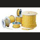 Pro-Pull Rope, 1/4 IN Rope, 1000 FT Length, Yellow Rope With Blue Tracer, Tensile Strength: 1125 LB, Package Configuration: Spool, Polypropylene