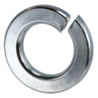 Lock Washer, Steel material, Zinc Plated Finish, fits bolt size 3/8 in.