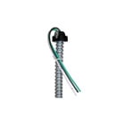 EPCO, Fixture Whip, Solid Wire, Number Of Conductors: 3, Conductor Size: (3) 18 AWG, Voltage Rating: 120 V, Insulation Material: THHN, Color: Black,White,Green, Length: 6 FT, Includes: Polycarbonate Snap-In Connectors